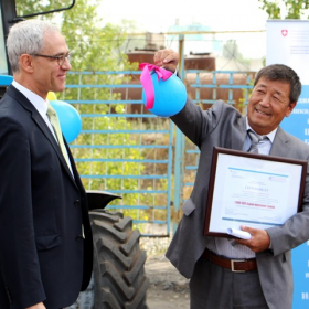 Проект ГГПОМСУ: Вручение сертификатов от Посольства Швейцарии, 08.07.2014