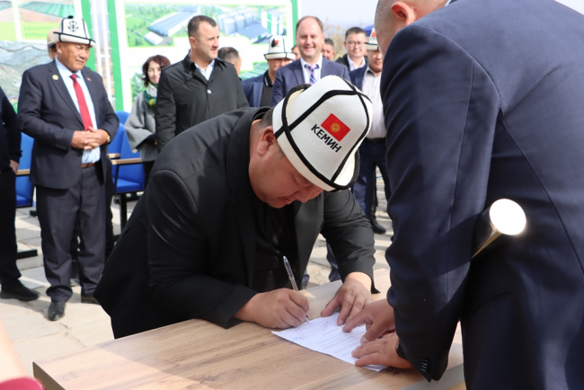 Investment Impact of the District SEDP: Capsule Laid for the “AgroKush Kemin” Poultry Complex